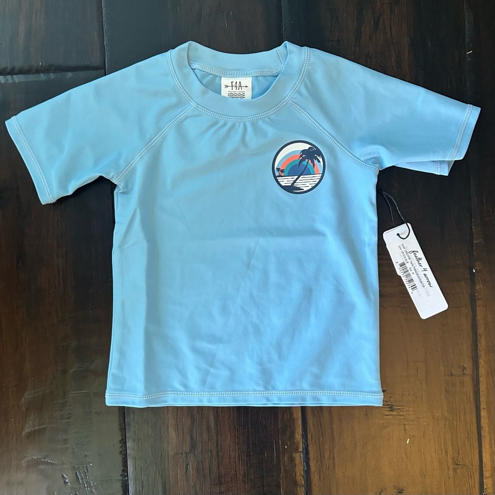 Feather 4 Arrow Paradise Short Sleeve Rash Top - NEW! 3T